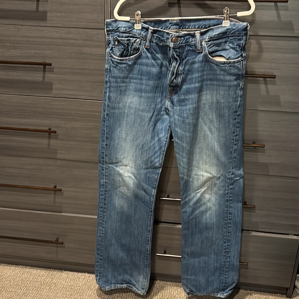 Abercrombie and Fitch Horton classic Street jeans, slightly distressed size 3632